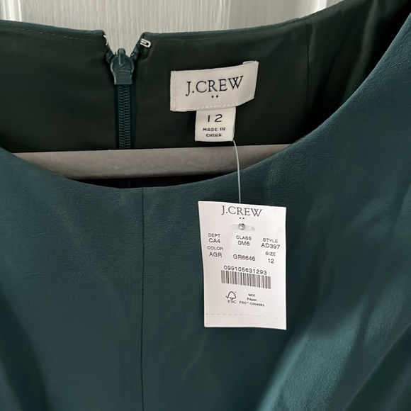 J. Crew green sheath business dress (NWT). - Picture 2 of 4